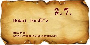 Hubai Teréz névjegykártya