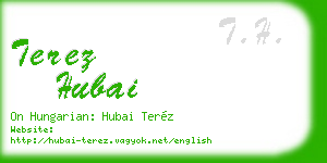 terez hubai business card